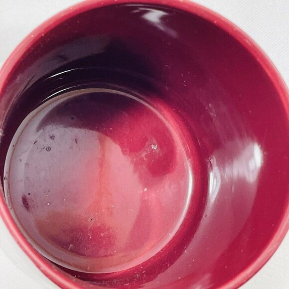 Vintage Russ Mug Set 2 Christmas European Blue Red Winter Snow Korea 8191 8329 - Picture 9 of 12